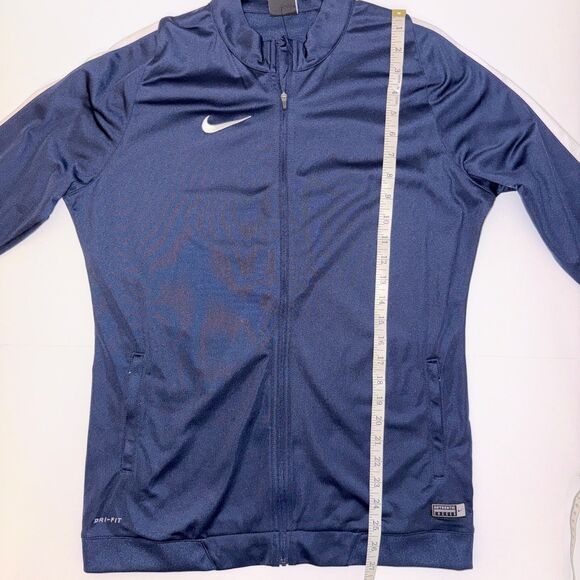 NWT Nike Dri-Fit Navy Blue Zip Up Jacket Lightwght Athletic Performance Womens L - Picture 13 of 16